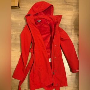 Women's Red Hooded Jacket